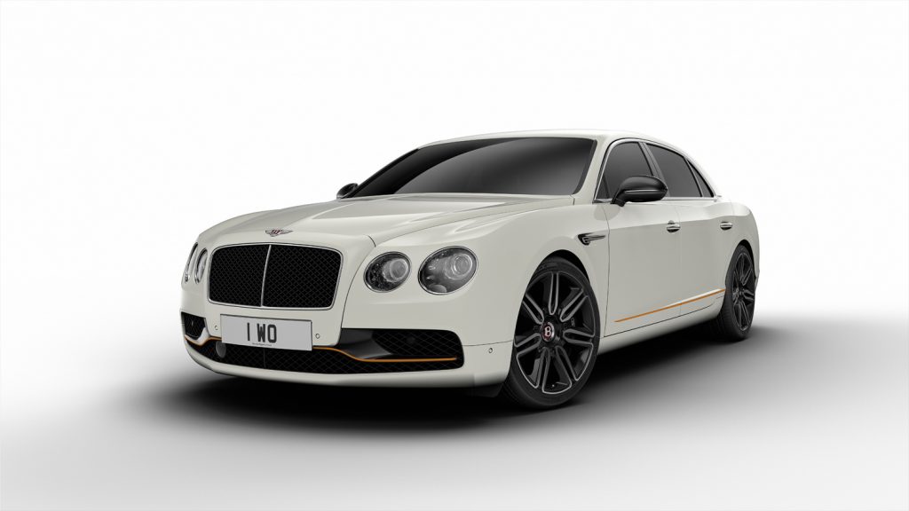 Flying Spur Design Series - Glacier White and Mandarin